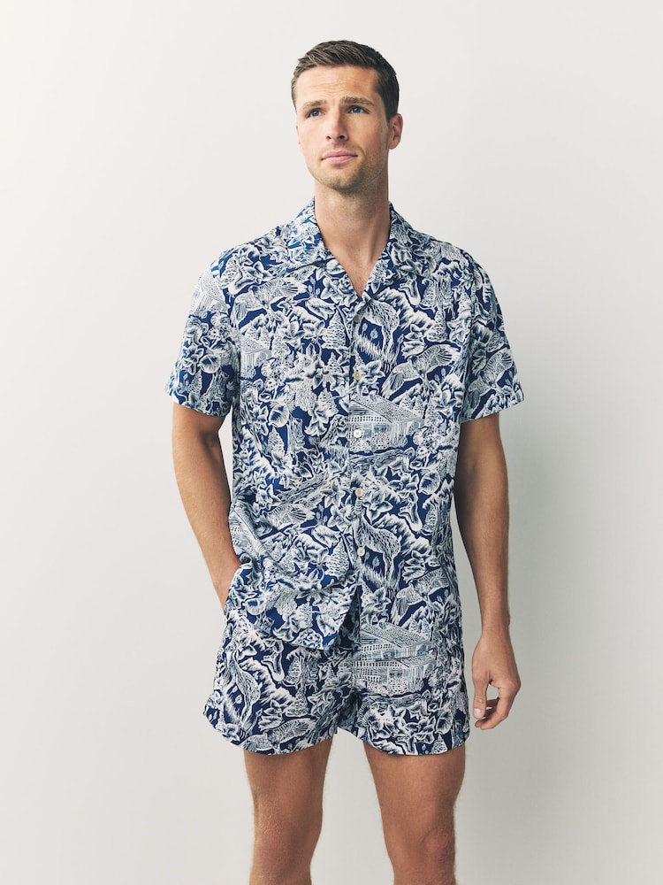 PS Paul Smith Short Sleeve Casual Fit Logo Brown Shirt - Image 1 of 7 PS Paul Smith Short Sleeve Casual Fit Logo Brown Shirt - Image 1 of 7