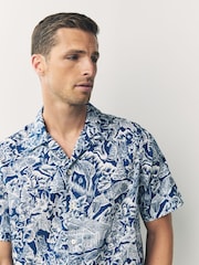 PS Paul Smith Short Sleeve Casual Fit Logo Brown Shirt - Image 4 of 7
