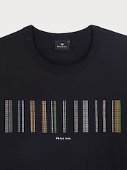 PS Paul Smith Casual Fit 100% Organic Cotton Graphic Black T-Shirt - Image 3 of 3