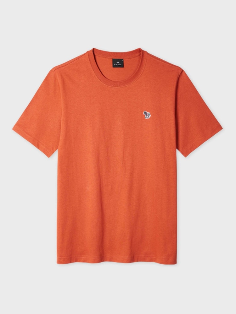 PS Paul Smith Regular-Fit Cotton Logo Brown T-Shirt - Image 1 of 2