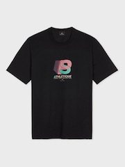 PS Paul Smith Casual Fit 100% Cotton Graphic Black T-Shirt - Image 1 of 2
