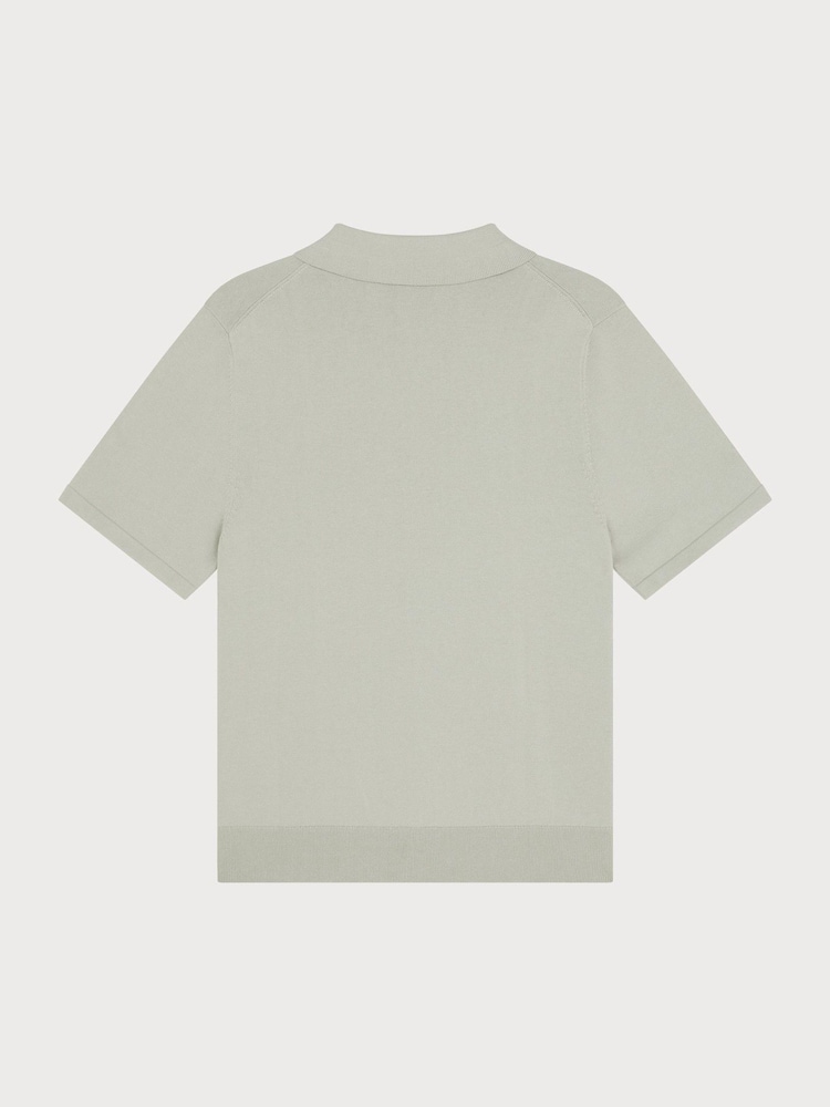 PS Paul Smith Grey Knitted Quarter Zip Polo Shirt - Image 2 of 4