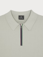 PS Paul Smith Knitted Quarter Zip Polo Shirt - Image 6 of 9