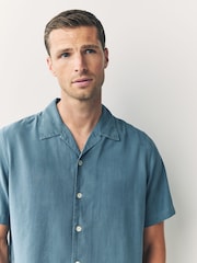 PS Paul Smith Casual Fit Blue Short Sleeve Shirt - Imagen 5 de 10