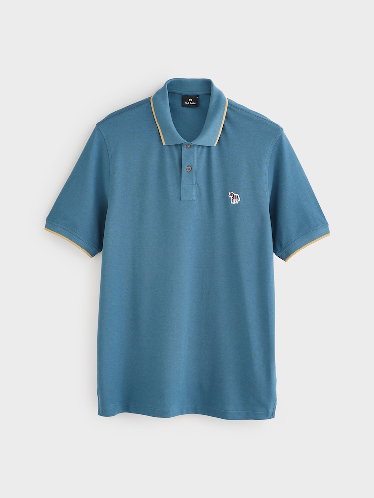PS Paul Smith Regular Fit Blue Polo Shirt - Image 1 of 1