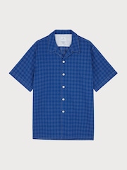 PS Paul Smith Casual Fit 100% Cotton Short Sleeve Blue Shirt - Image 1 of 6