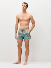 PS Paul Smith Blue Chalet Logo Swim Shorts - Image 2 of 7
