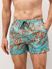 PS Paul Smith Blue Chalet Logo Swim Shorts - Image 5 of 7
