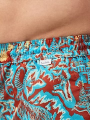 PS Paul Smith Blue Chalet Logo Swim Shorts - Image 6 of 7
