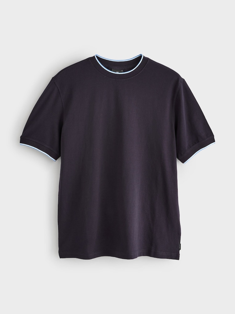 PS Paul Smith Regular-Fit Blue Logo T-Shirt - Image 1 of 1 PS Paul Smith Regular-Fit Blue Logo T-Shirt - Image 1 of 1