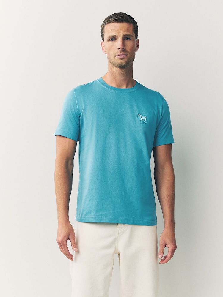 PS Paul Smith Regular Fit Green Logo T-Shirt - Image 1 of 8 PS Paul Smith Regular Fit Green Logo T-Shirt - Image 1 of 8
