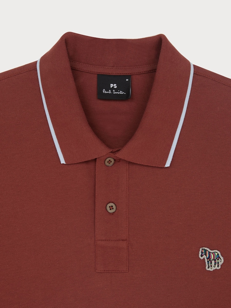 PS Paul Smith Regular Fit Red Polo Shirt - Image 2 of 3