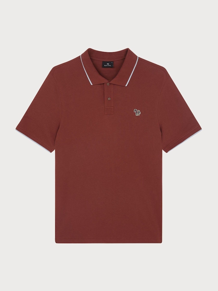 Roșu - Tricou polo PS Paul Smith cu croială clasică - Image 6 of 8