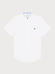 PS Paul Smith Tailored Fit Short Sleeve Logo White Shirt - Image 1 of 3