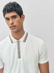 PS Paul Smith Regular Fit Quarter Zip  Polo Shirt - Image 4 of 6
