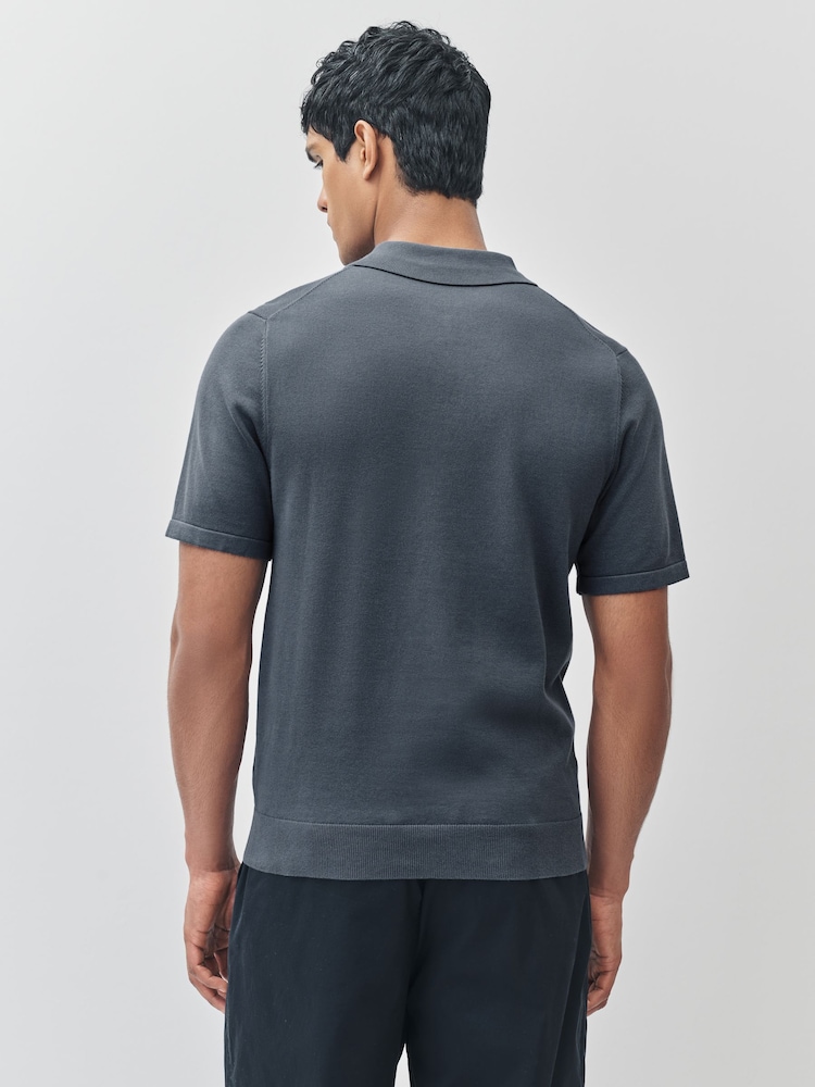 PS Paul Smith Knitted Quarter Zip Polo Shirt - Image 2 of 12 PS Paul Smith Knitted Quarter Zip Polo Shirt - Image 2 of 12