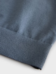 Grau - PS Paul Smith Knitted Quarter Zip Polo Shirt - Bild 5 von 7