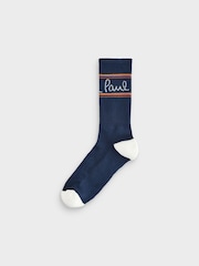 PS Paul Smith Logo Black Socks 3 Pack - Image 3 of 4