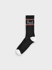 PS Paul Smith Logo Black Socks 3 Pack - Image 4 of 4