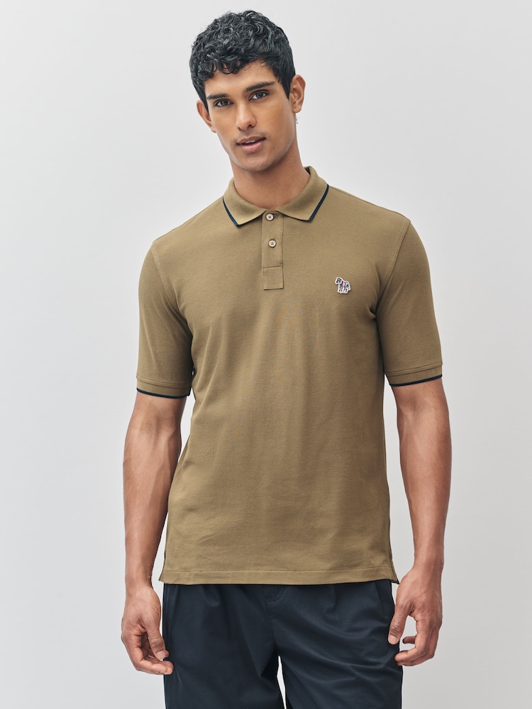 PS Paul Smith Regular-Fit Green Polo Shirt - Image 1 of 5
