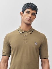 PS Paul Smith Regular-Fit Green Polo Shirt - Image 4 of 5