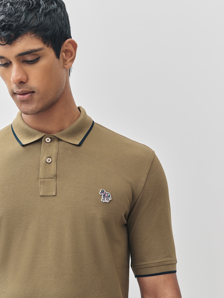 PS Paul Smith Regular-Fit Green Polo Shirt - Image 5 of 5