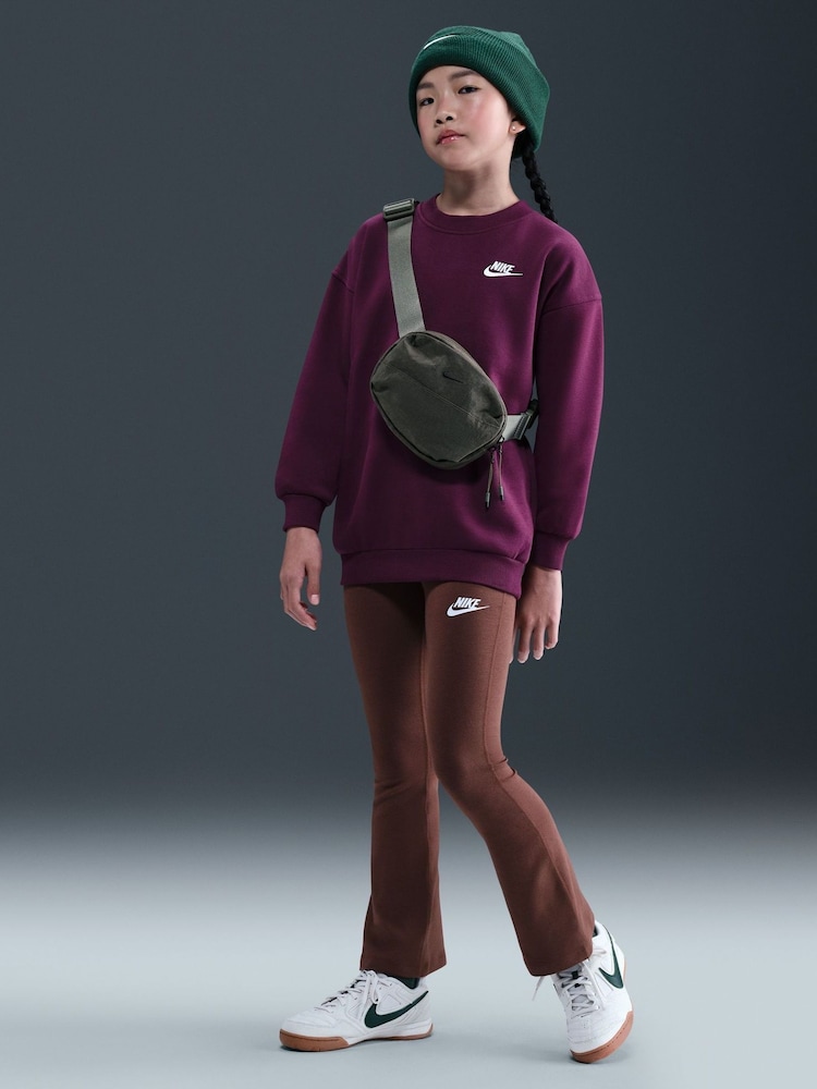 Nike Bordeaux Burgundy Oversized Club Fleece Sweatshirt - Image 7 of 7 Nike Bordeaux Burgundy Oversized Club Fleece Sweatshirt - Image 7 of 7