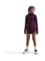 Nike Burgundy Red Dri-FIT Long Sleeve Half Zip Top - Image 9 of 9