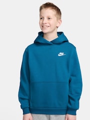 Nike Abyss Blue Club Fleece Pullover Hoodie - Image 1 of 3