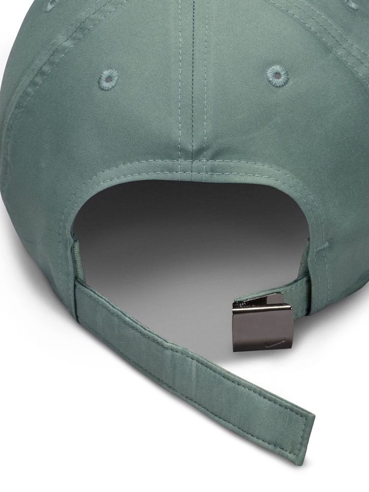 Nike Clay Green Dri-FIT Kids Club Unstructured Metal Swoosh Cap - Image 6 of 6