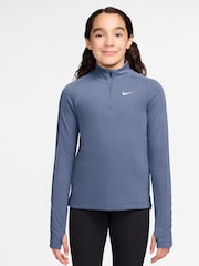 Indigoblau Welt - Nike Dri-FIT Langarmshirt mit Halbreißverschluss - Bild 1 von 3