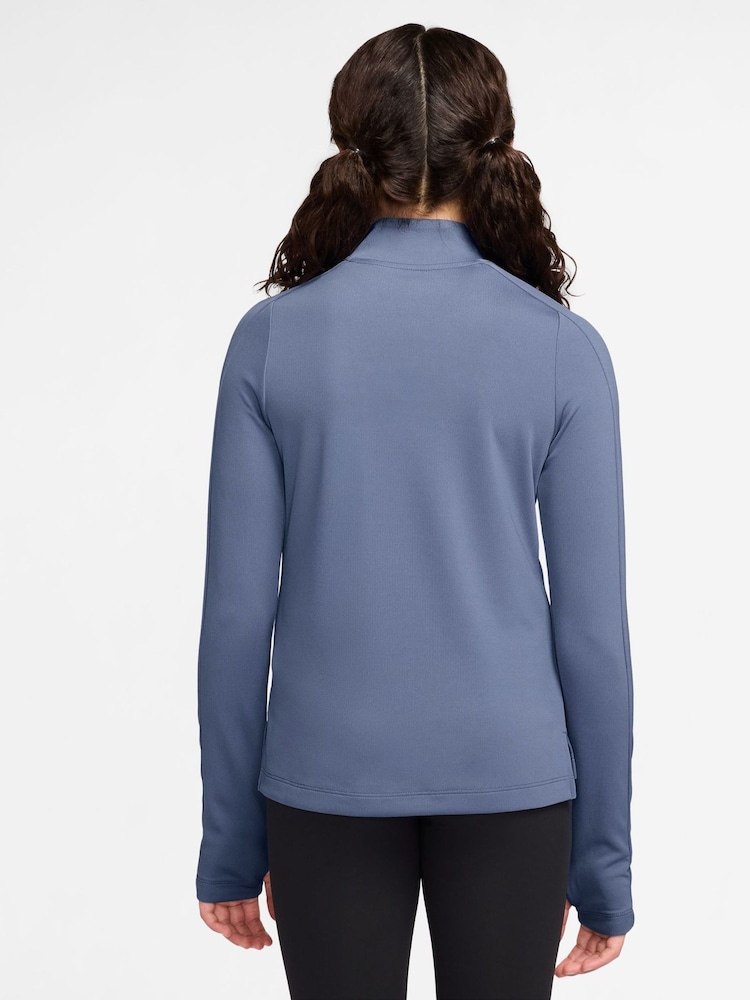 Indigoblau Welt - Nike Dri-FIT Langarmshirt mit Halbreißverschluss - Bild 2 von 3