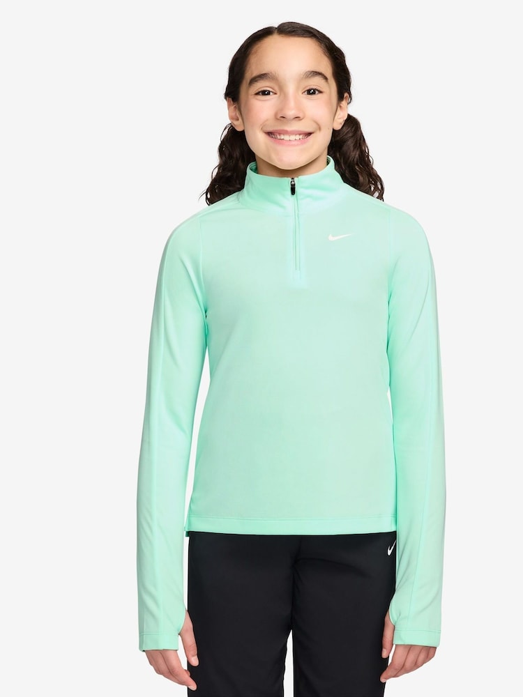 Mint Foam - Nike Dri-FIT Langarmshirt mit Halbreißverschluss - Bild 1 von 3