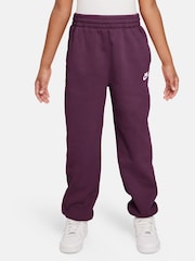 Nike Bordeaux Burgundy Oversized Club Fleece Joggers - Image 1 of 3