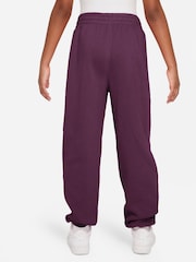 Nike Bordeaux Burgundy Oversized Club Fleece Joggers - Image 2 of 3