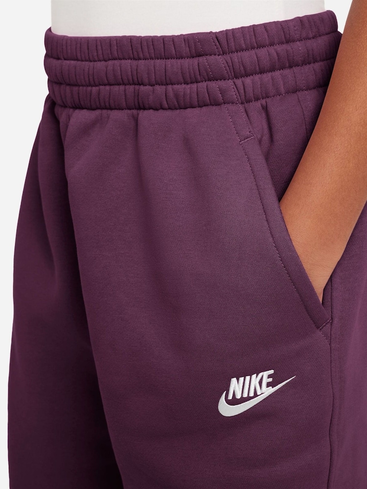 Nike Bordeaux Burgundy Oversized Club Fleece Joggers - Image 3 of 3