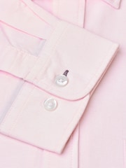 Brook Taverner Pink Light Regular Fit 100% Cotton Oxford Shirt - Image 3 of 3