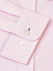 Brook Taverner Pink Regular Fit 100% Cotton Oxford Shirt - Image 4 of 4