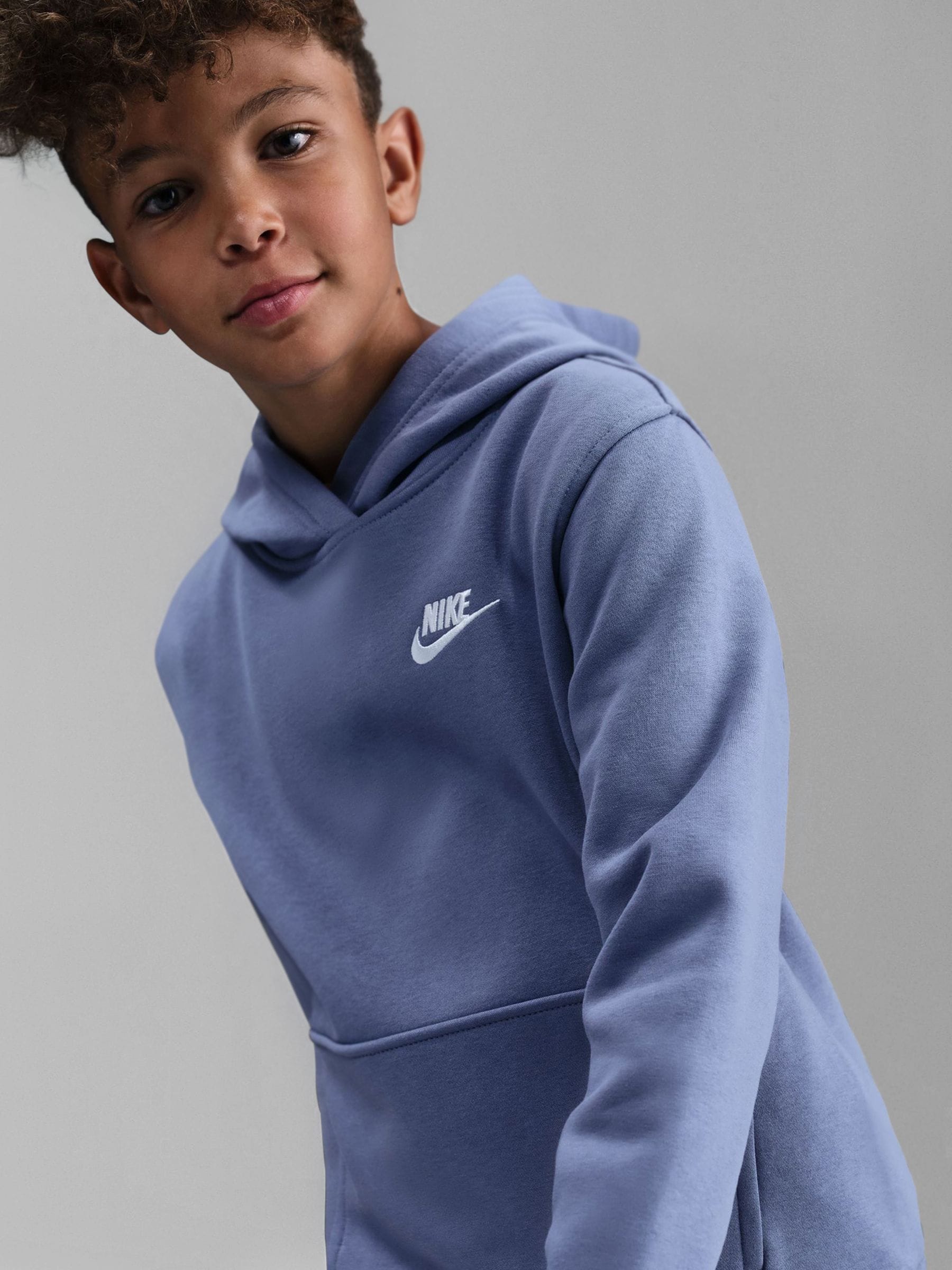 nike foundation hoodie blue