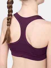 Bordeaux-Burgunder - Nike Dri-FIT Swoosh Stützender BH - Bild 3 von 3