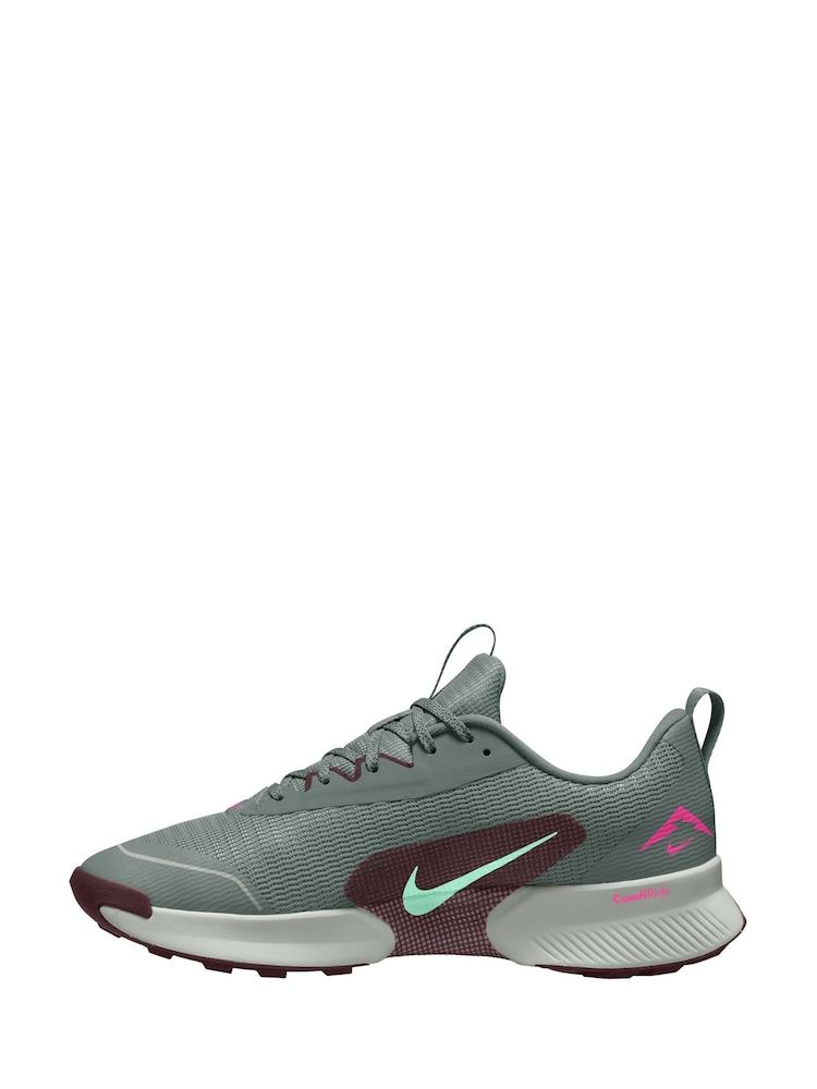 Nike Green Juniper Trail 3 Trail Running Trainers - Image 2 of 4 Nike Green Juniper Trail 3 Trail Running Trainers - Image 2 of 4