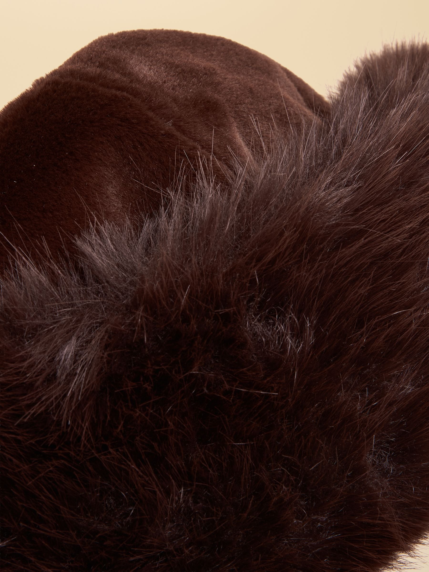 Buy Joules Aspen Chocolate Brown Faux Fur Hat from Next USA
