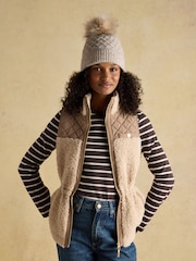 Joules Effie Oat Bobble Hat - Image 2 of 6