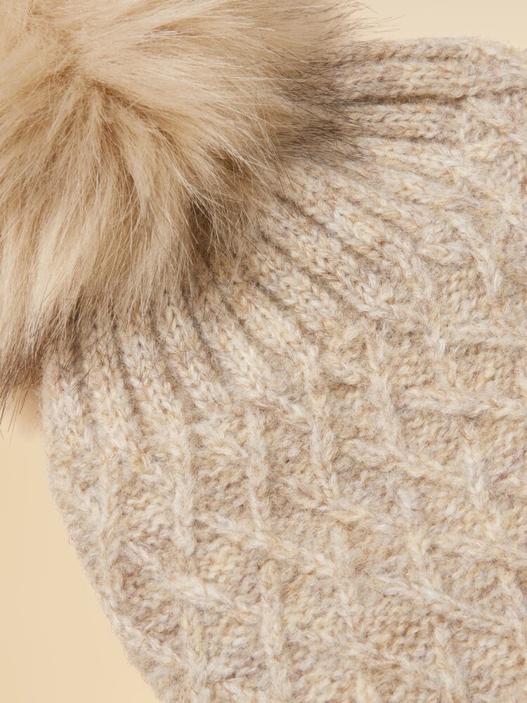 Joules Effie Oat Bobble Hat - Image 6 of 6 Joules Effie Oat Bobble Hat - Image 6 of 6