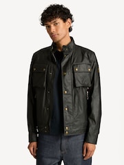 Belstaff Black Racemaster Waxed Cotton Jacket - Image 1 of 5