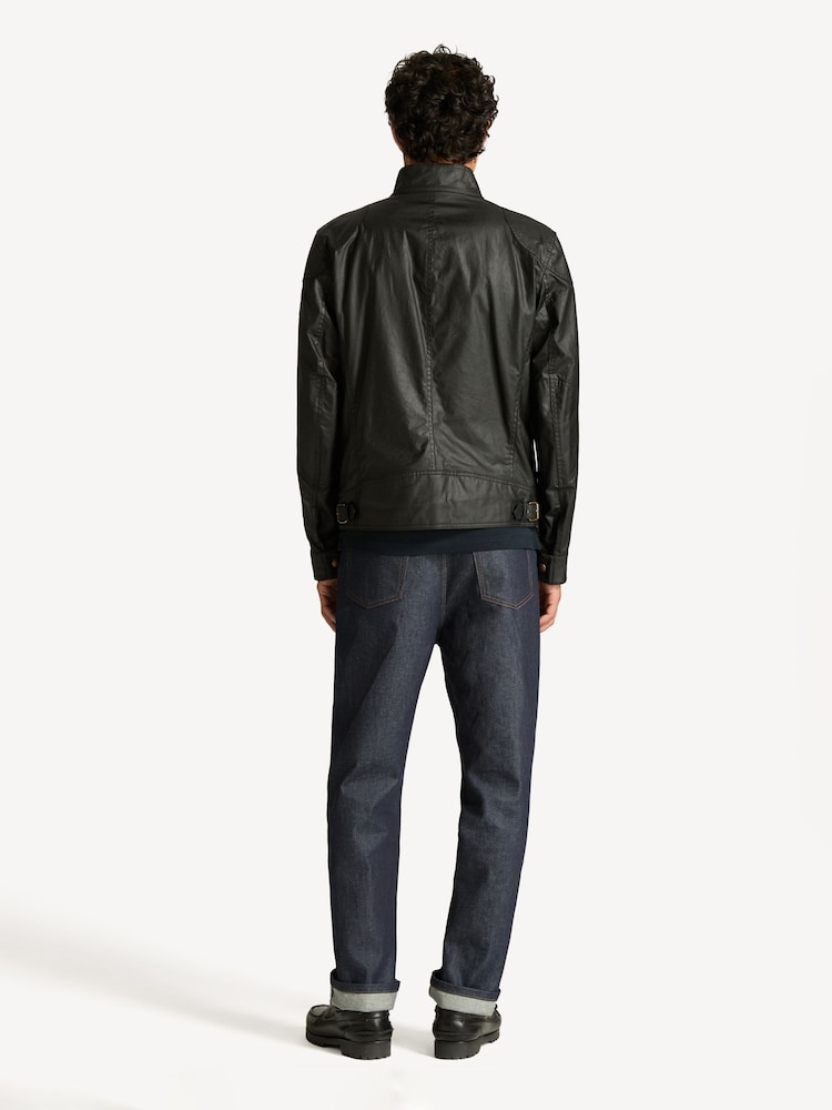Belstaff Black Racemaster Waxed Cotton Jacket - Image 2 of 5