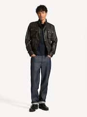 Belstaff Black Racemaster Waxed Cotton Jacket - Image 3 of 5