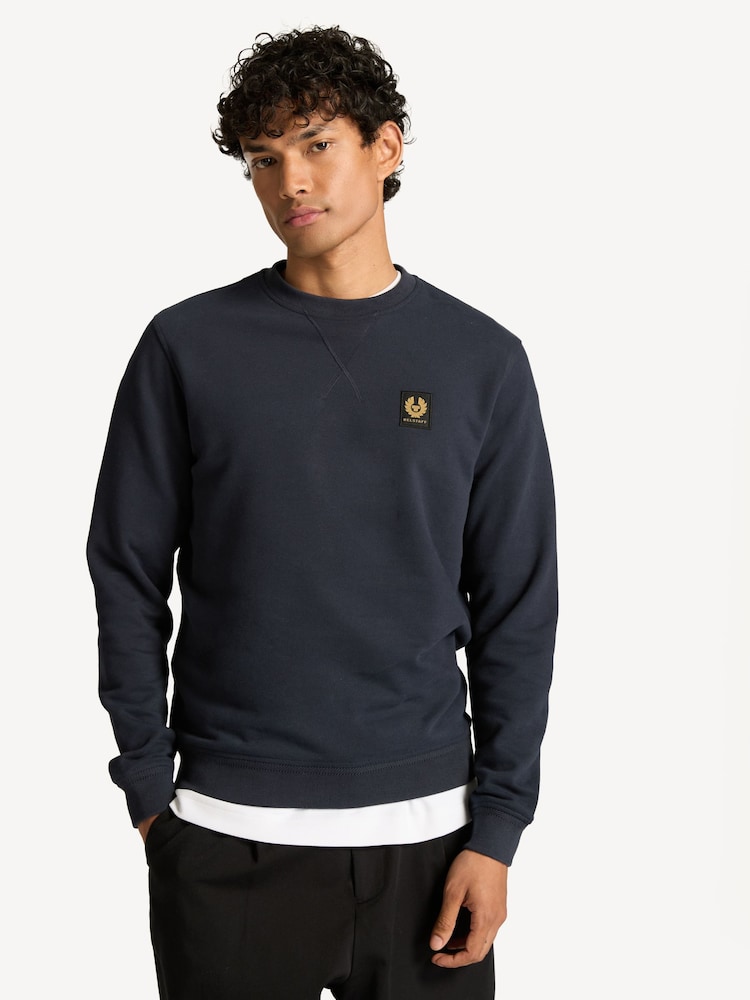 Belstaff Blue Cotton Sweatshirt - Image 1 of 6