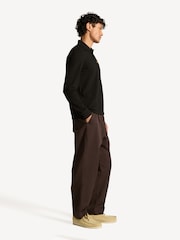 Belstaff Black Long Sleeve Cotton Polo Shirt - Image 3 of 5