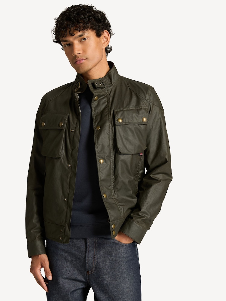 Belstaff Green Racemaster Waxed Cotton Jacket - Image 1 of 5